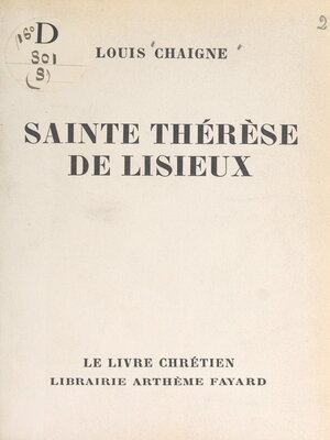 cover image of Sainte Thérèse de Lisieux